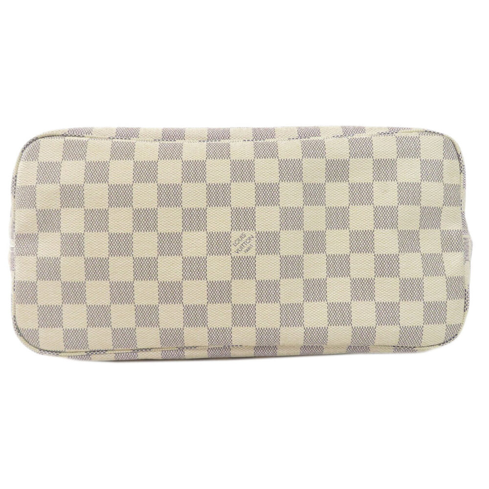 Louis Vuitton Neverfull Damier Azur White Tote Bag Canvas - Picture 4 of 11